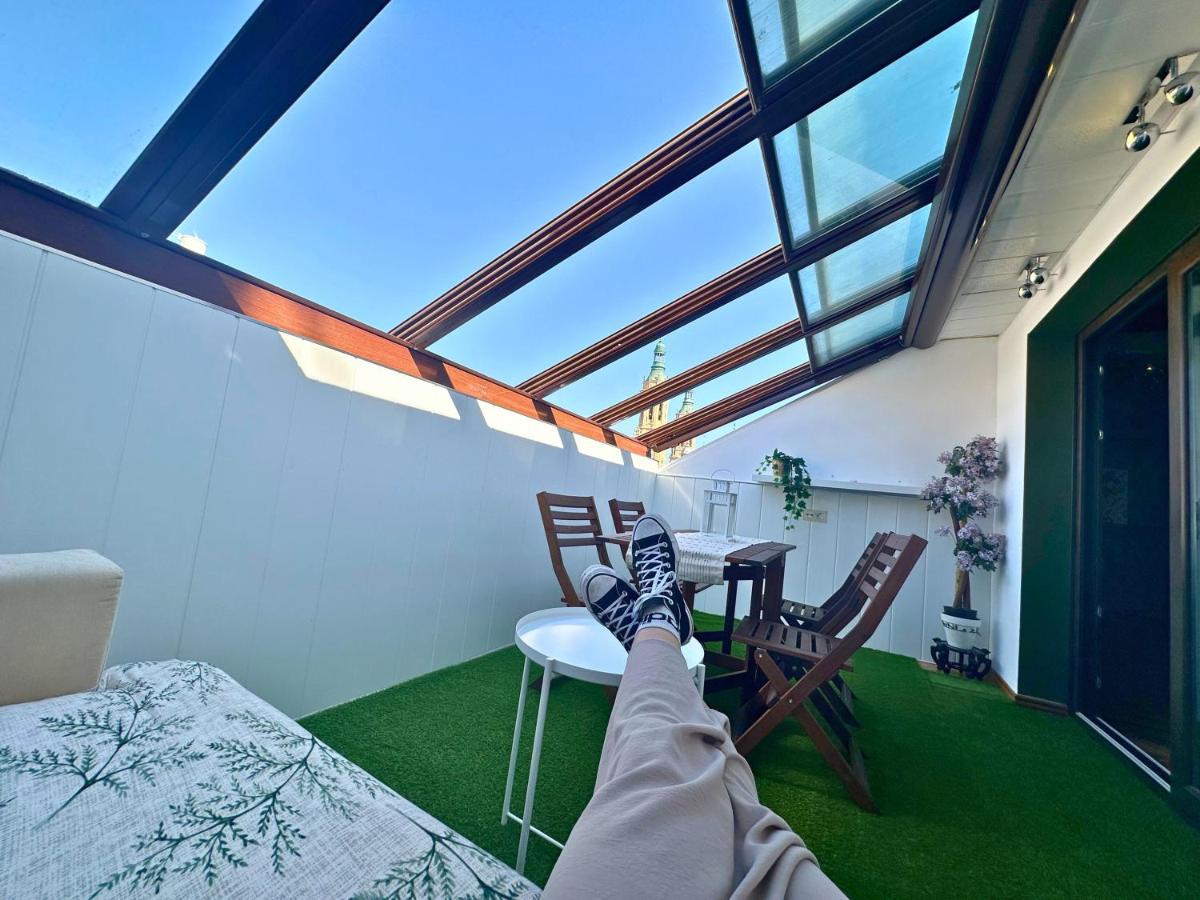 סרגוסה Dos Torres Atico - Solarium Privado En Calle Alfonso I מראה חיצוני תמונה